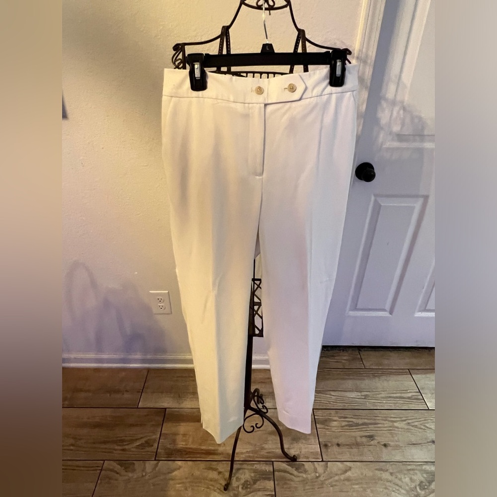Calvin Klein   White tapered pants.